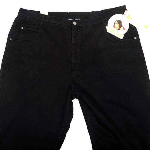 Cherokee Black Stretch Fit Jeans- Short - Picture 2 of 3